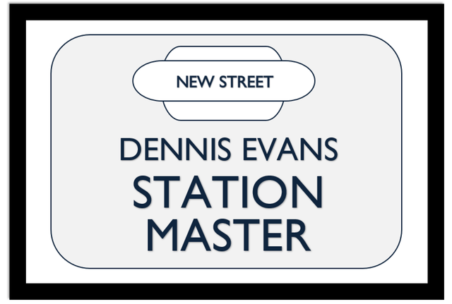 Train Enthusiast Personalised Framed Print | Station Master Print