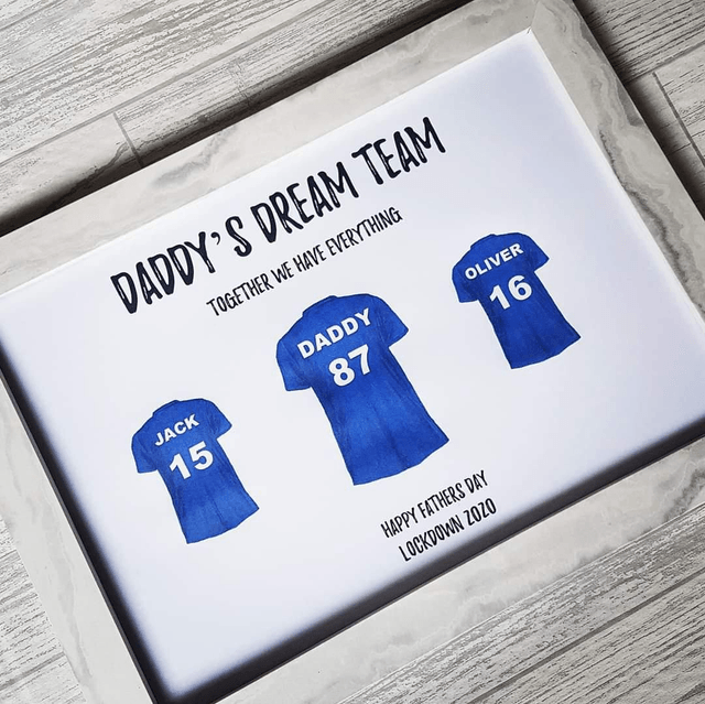 Football print | Team shirts | Gifts for him | Father's Day Gifts