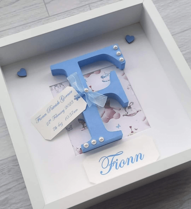 New baby name frame | Gifts for Newborn | New parent gift | Nursery decor | Christening Gift | Letter frame 