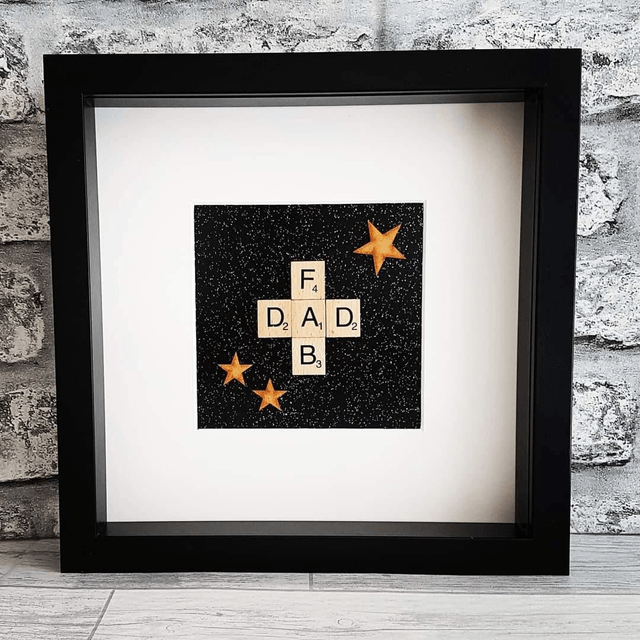 Fab dad scrabble frame | Father's Day Gift | Gift Dad