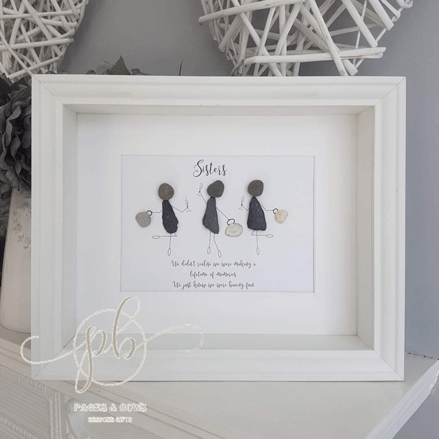 We didn't realise we were making memories pebble picture 