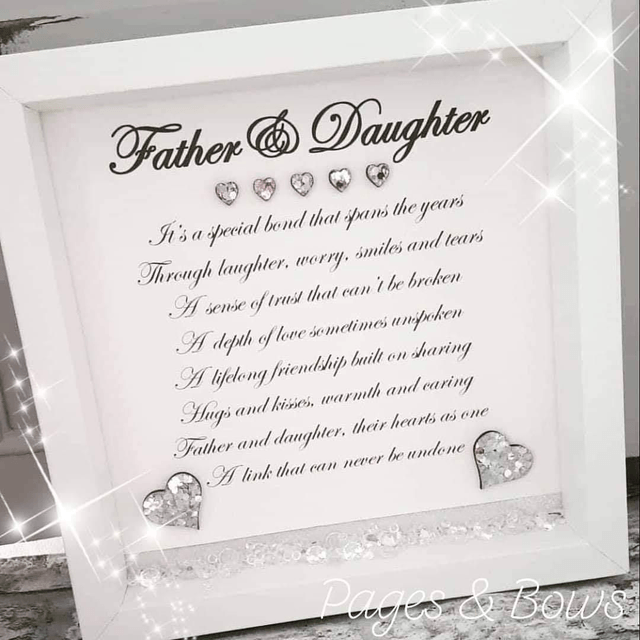 Father & Daugher framed poem 