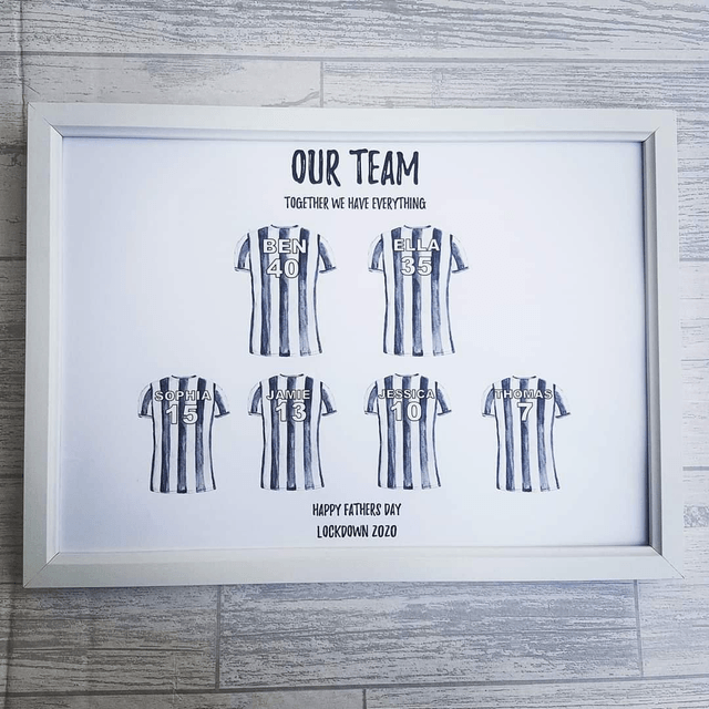 Football print | Team shirts | Gifts for him | Father's Day Gifts