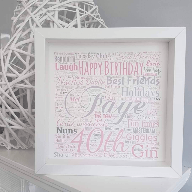 Word frame | Gifts for friends | Birthday Gift 