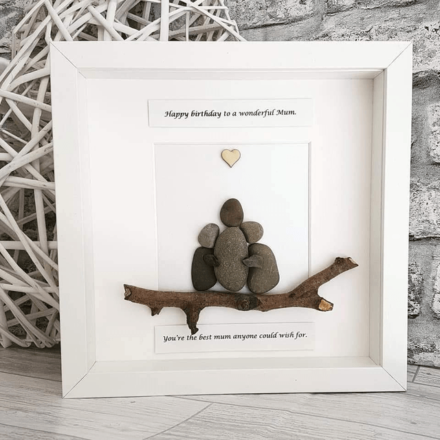 Happy birthday, Mum | Dad | Nan pebble picture 