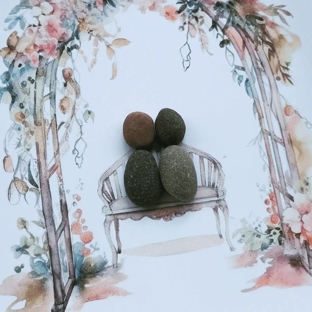 Anniversary pebble picture 