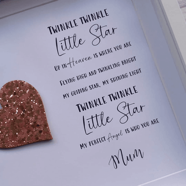 Twinkle twinkle little star | In loving memory, Bereavement, Sympathy gift  (1)