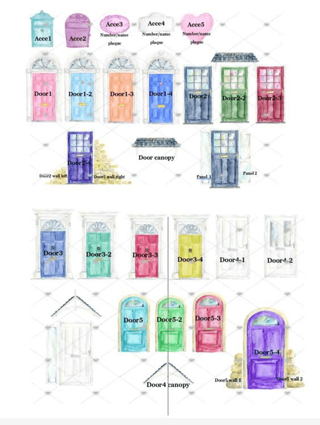 Personalised front door print & frame | Home sweet home | New home gift